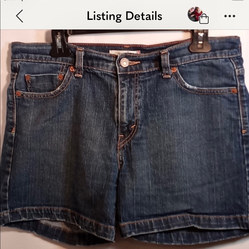 High waisted Levi’s shorts, size 12